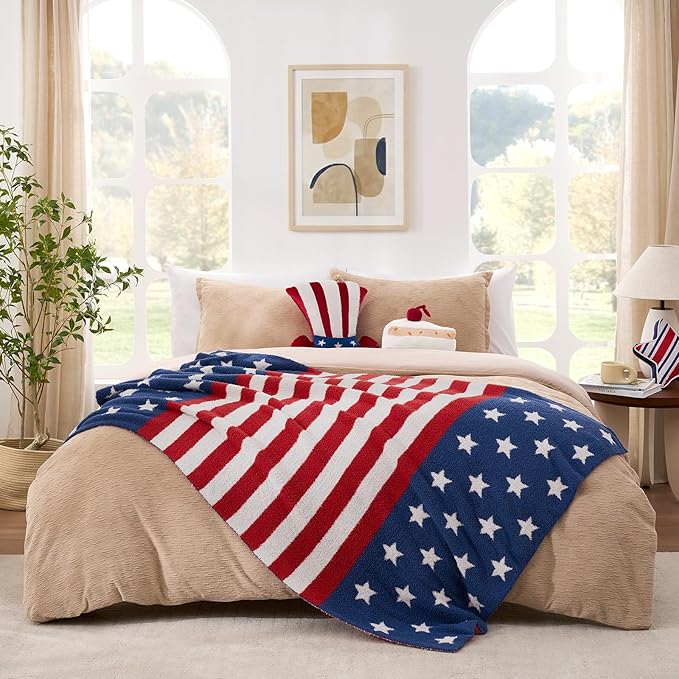 Snuggle Sac American Star Patriotic Throw Blanket by SnuggleSac