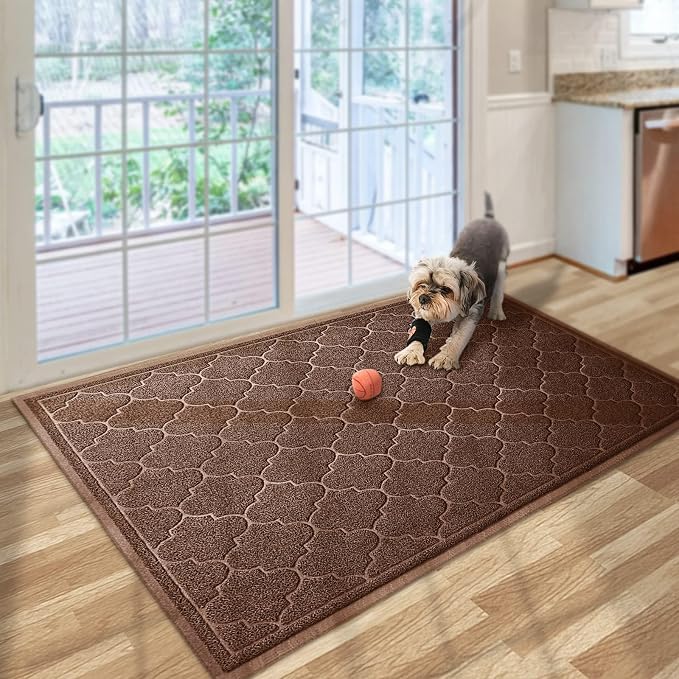 LuxStep Door Mat Large 36"x47"Indoor Outdoor Doormat, Non-Slip Low-Profile - Image 2