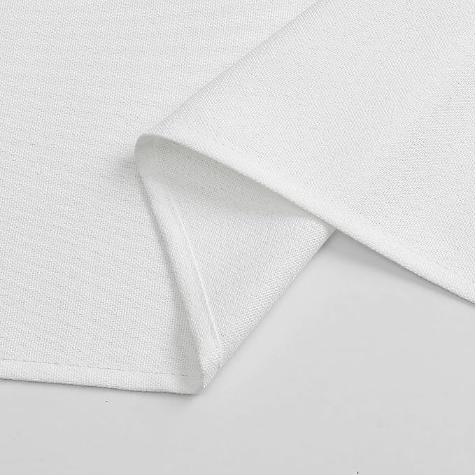 Chyhomenyc White Valance for Windows, Light Filtering Textured Small Kitchen - Image 4