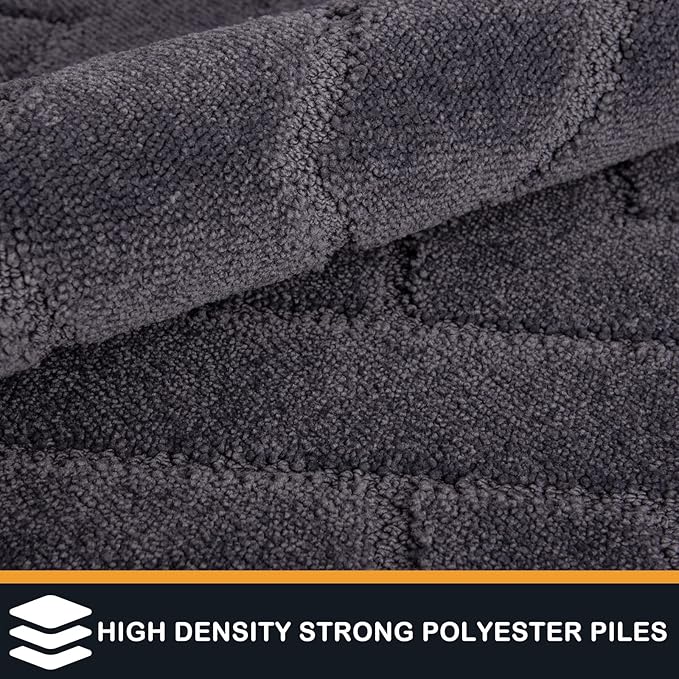 PURRUGS Dirt Trapping Door Mat 24" x 59", Non-Slip Machine Washable Entry Rug - Image 3
