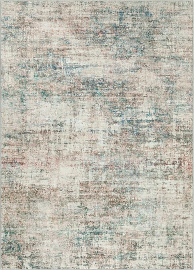 10x14 Area Rugs Washable Rug: Modern Abstract Living Room Rug Soft Anti-Skid - Image 4