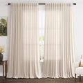 Nanspring Extra Wide Linen Curtains by Nanspring