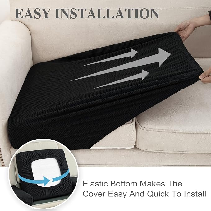 Couch Cushion Cover Seat Cushion Cover Stretch Armchair Cover Separate - Image 5