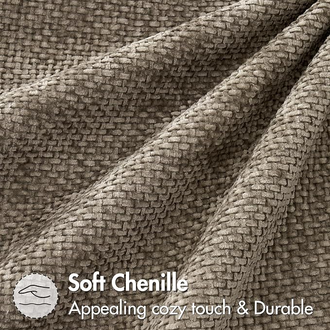 MIULEE Pack of 2 Couch Throw Pillow Covers 18x18 Inch Neutral Khaki Taupe - Image 6