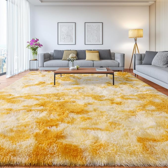 Upgrade Non-Slip Plush Rugs for Living Room, Soft Shaggy Carpets for Living Room - Image 4