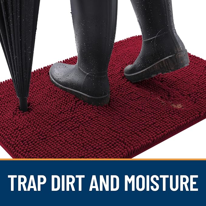 OLANLY Dog Door Mat for Muddy Paws 44x32, Absorbs Moisture and Dirt, Absorbent - Image 2