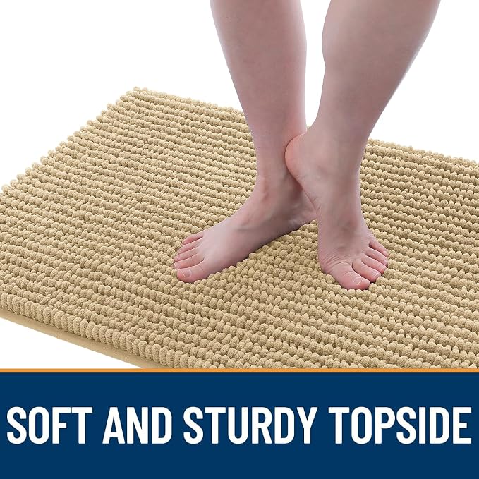 OLANLY Dog Door Mat for Muddy Paws 36x24, Ultra Absorbent Chenille Mud Doormat - Image 3