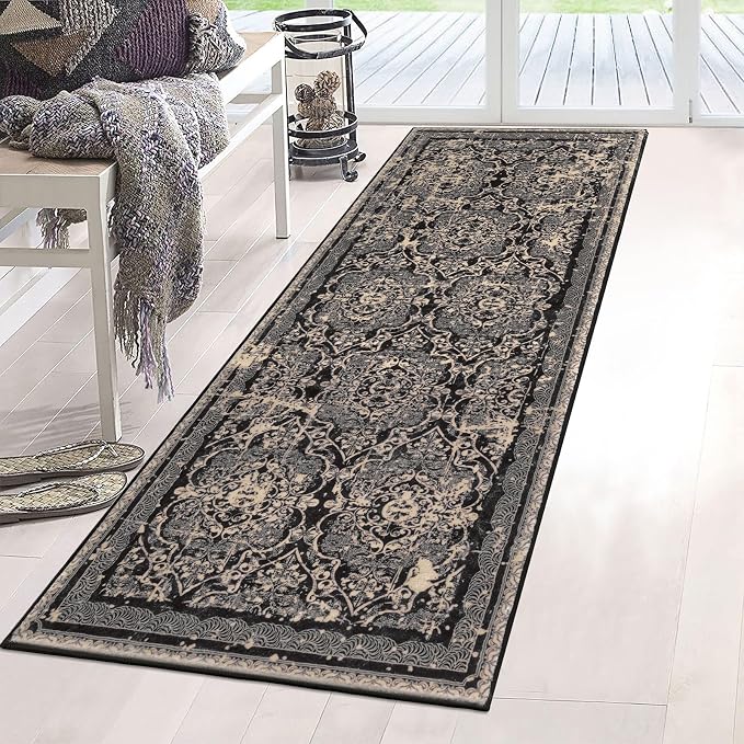 Vaukki Hallway Runner Rug, Vintage Shaggy Soft Laundry Rug Runner, Non Slip - Image 7