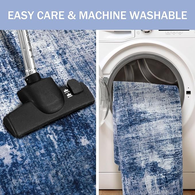 IOHOUZE Abstract Runner Rug 2x12 Ft Washable Runners - Image 3