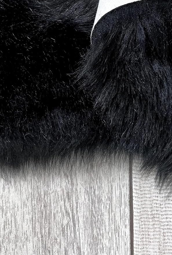 Free Shape Luxury Soft Fluffy Shag Area Rug Sexto 6 Pelts 6'x6', 180x180 cm - Image 8