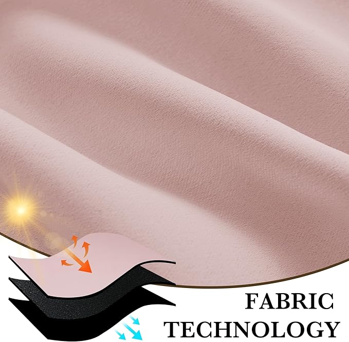 RYB HOME Bedroom Blackout Curtains 84 inches Long, 100% Blackout Thermal - Image 7