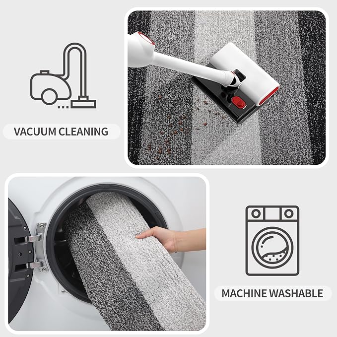 Kitinjoy Indoor Outdoor Door Mat, 36x24 Non-Slip Absorbent Dirt Trapper - Image 5