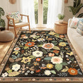 RELEANY Floral Nursery 5x7 Area Rugs Washable Print Boho Cute Carpet Non Slip by RELEANY
