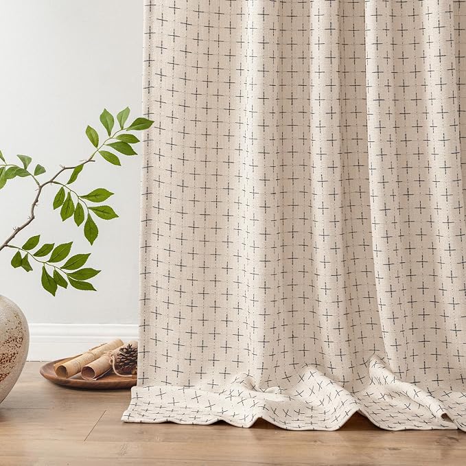 MIULEE Decorative Back Tab Linen Curtains - Image 6