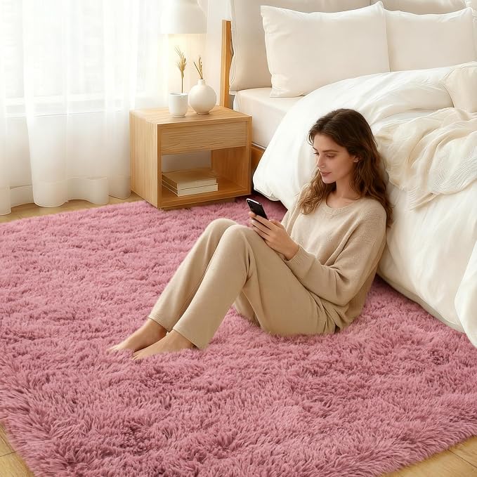Area Rug for Living Room 6x9, Ultra Soft Shaggy Area Rugs for Bedroom, Upgrade - Image 4