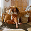 BENRON Faux Cowhide Rug Small, Western Cow Hide Rugs by BENRON