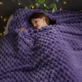 NEWCOSPLAY Super Soft Queen Blanket Lavender Premium Silky Flannel Fleece 3D by NEWCOSPLAY