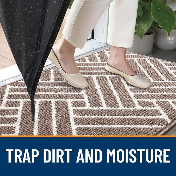 OLANLY Indoor Door Mat, 32x20 Inch, Dirt Resistant and Absorbent, Non-Slip - Image 2