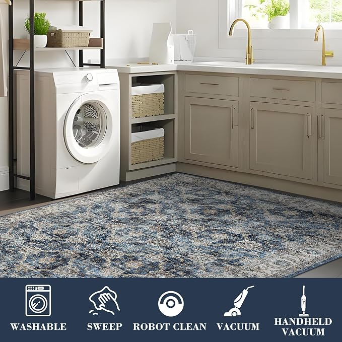 GarveeHome Washable Runner Rug 2.5x8 Vintage Carpet Runner - Image 6