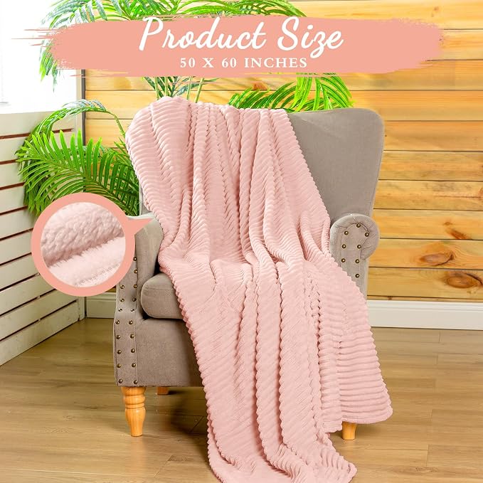 Buryeah 12 Pcs Flannel Throw Blanket Bulk 50 x 60 in Sleepover Blanket Outdoor - Image 2