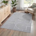 Washable Rug 3x5 Area Rugs for Living Room, Abstract Rug for Bedroom, Soft by ROYHOME