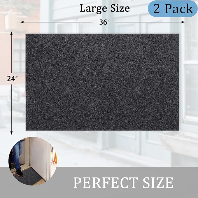 AAZZKANG 2 Pack Multi-Purpose Door Mat - Image 3