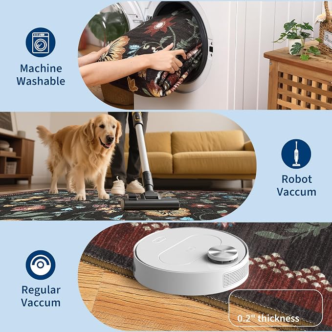 GarveeHome Floral Rug 2x6 Runners - Image 5