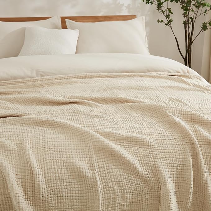 EMME Cotton Muslin Blanket Twin XL - Image 6