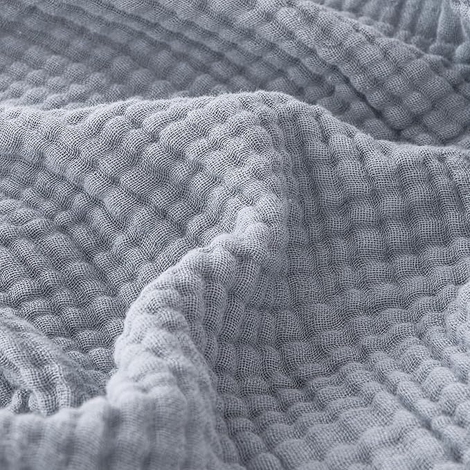 EMME Cotton Muslin Large Throw Blanket Couch Breathable Gauze Blanket Soft by EMME