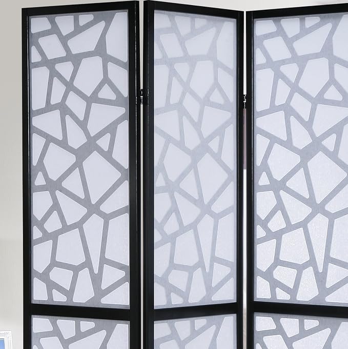 Roundhill Furniture Giyano 4 Panel Screen Room Divider - Image 5