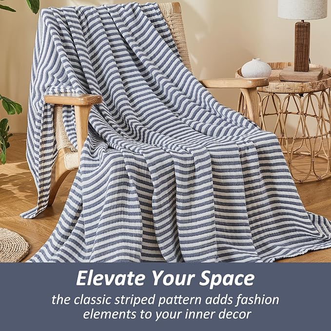 EMME Cotton Muslin Twin XL Blanket Breathable Gauze Soft Lightweight Adults - Image 5