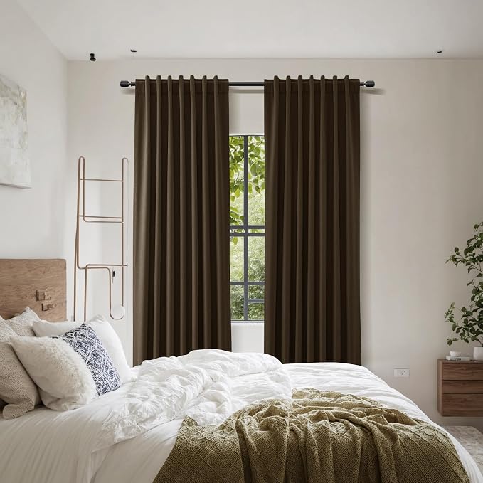 Guken 100% Blackout Curtains 96 Inch Length 2 Panels Set - Image 8
