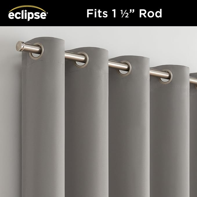 Eclipse Darrell Thermaweave Blackout Grommet Extra Wide 84" x 100" Sliding - Image 3