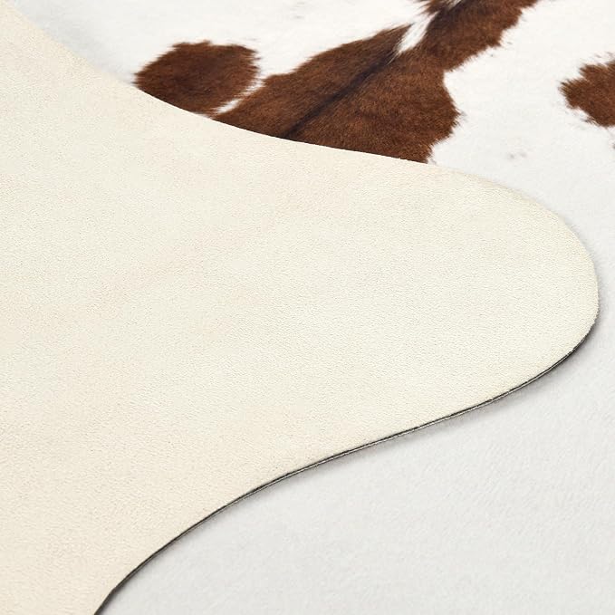 Easycozy Faux Cowhide Cow Print Rug: 3 x 4 Western Decor Faux Cowhide, - Image 4