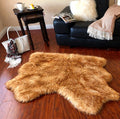 Free Shape Luxury Soft Fluffy Shag Area Rug Double Side by Side 3'x4', 90x120cm by LAMBZYRUGS