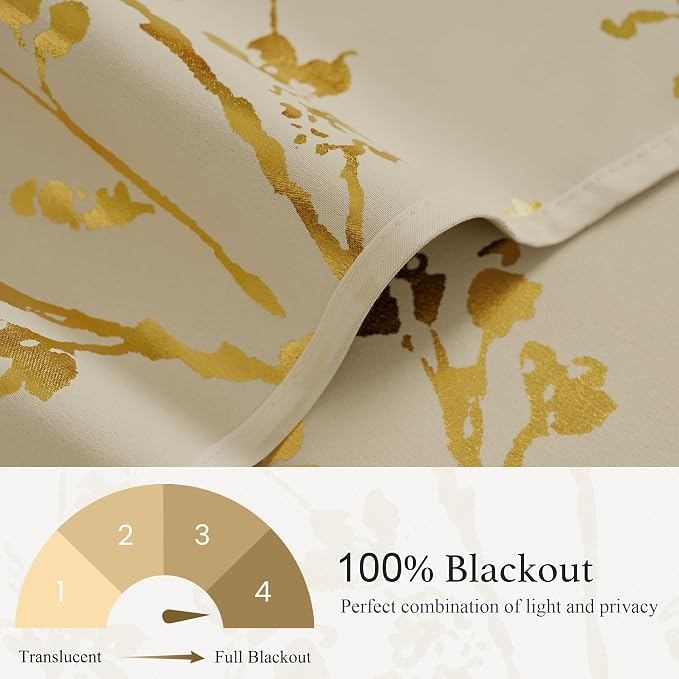 NICETOWN Blackout Light Beige Kitchen Valances Decor - Image 5