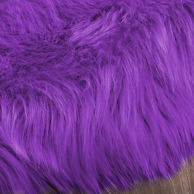 Latepis Round Area Rugs 6ft Washable Fur Rugs - Image 8