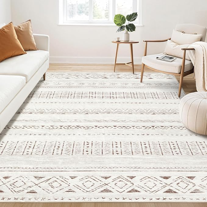 cotiled 7x10 Area Rug Living Room: Washable Boho Rugs - Image 7