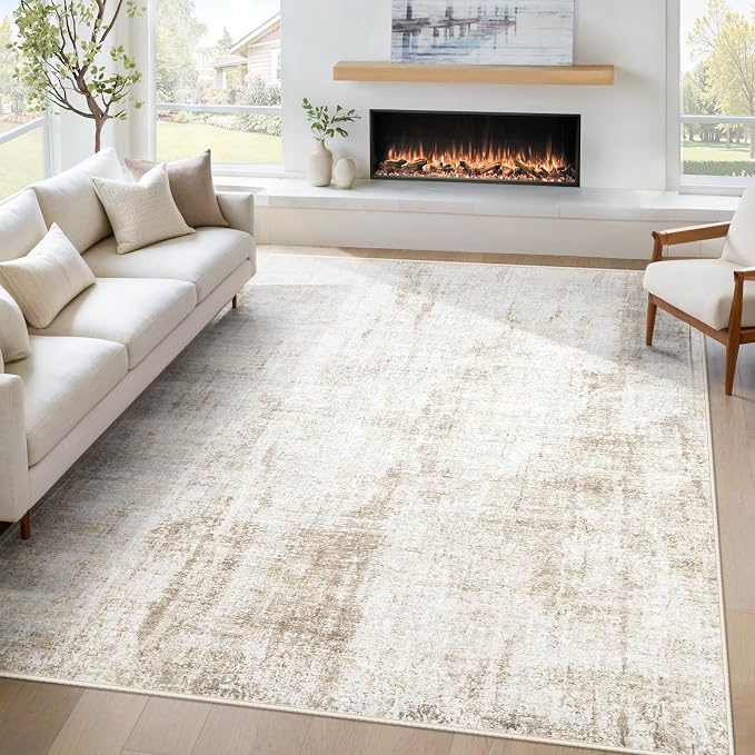 5x7 Area Rug for Living Room: Washable Abstract Soft Rugs Non Slip Modern Stain by MXSANYOORUG