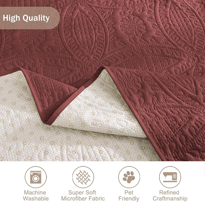 Quilted Grand Sofa Covers for 4 Cushion Couch, Couch Cover for Grand Sofa - Image 6