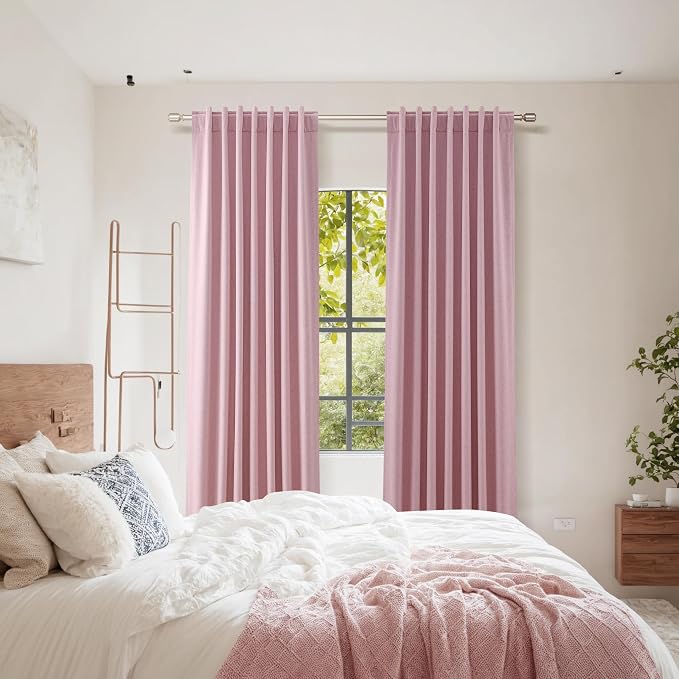 Guken 100% Blackout Curtains 108 Inch Length 2 Panels Set - Image 8