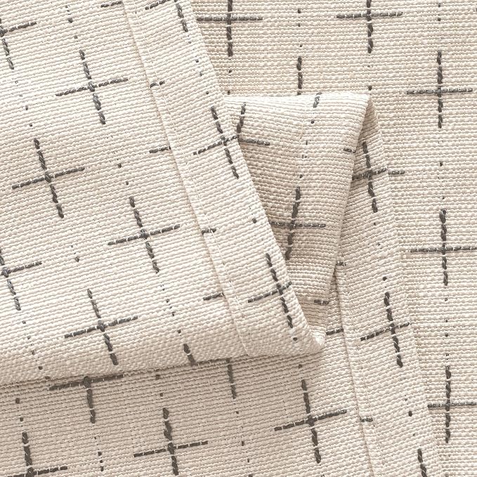 MIULEE Decorative Back Tab Linen Curtains - Image 5