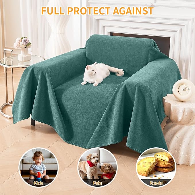 Deep Dream Cat-Scratch Resistant Armchair Couch Cover, Waterproof Sofa Cover - Image 5