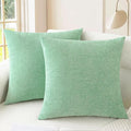 CaliTime Throw Pillow Covers Decorative 20 X 20 Inches Pack of 2 Cozy Chenille by CaliTime