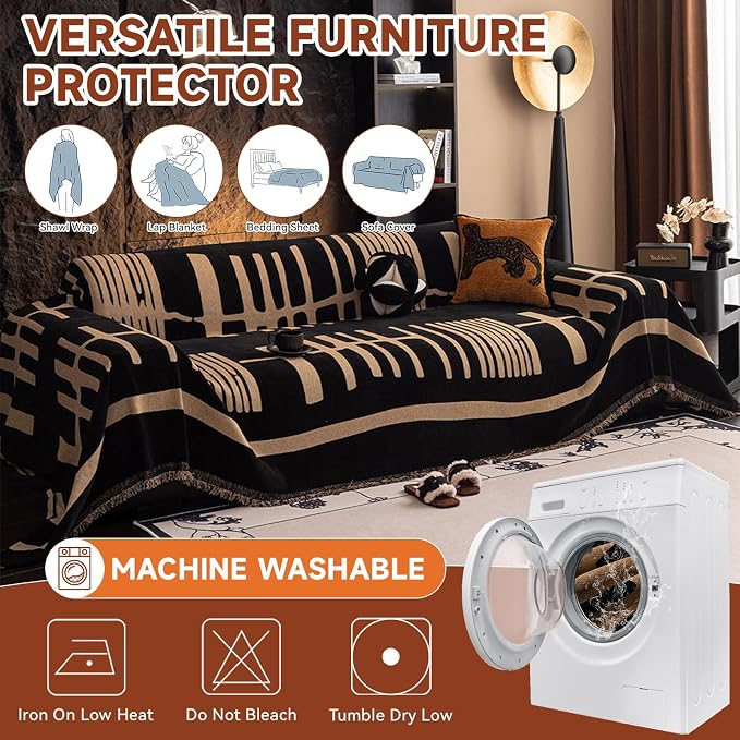VClife Modern Couch Cover Washable Soft Couch Covers - Image 4