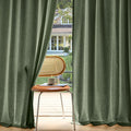 MIULEE Non-See-Through Privacy Linen Curtains 2 Panels, Light Filtering Window by MIULEE
