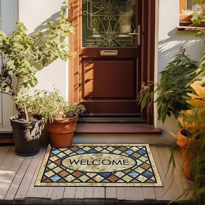 CHICHIC Welcome Door Mat 24x 36 Inch Front Doormat Outdoors - Image 8