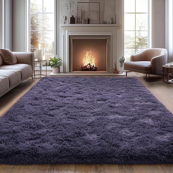 Extra Large 9x12 Feet Fuzzy Rug Fluffy Rug by Isdook