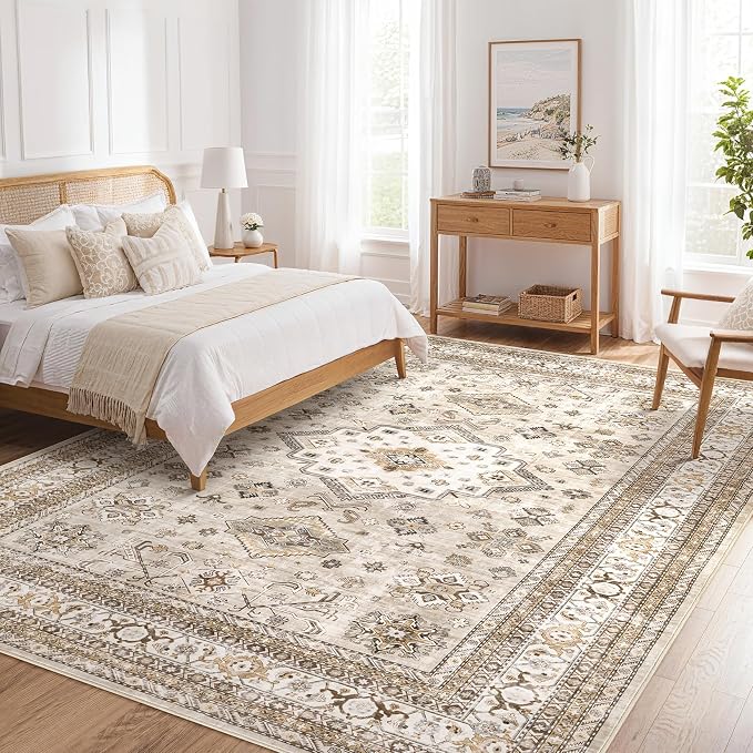 Vintage Living Room Area Rug 6x9 - Image 8