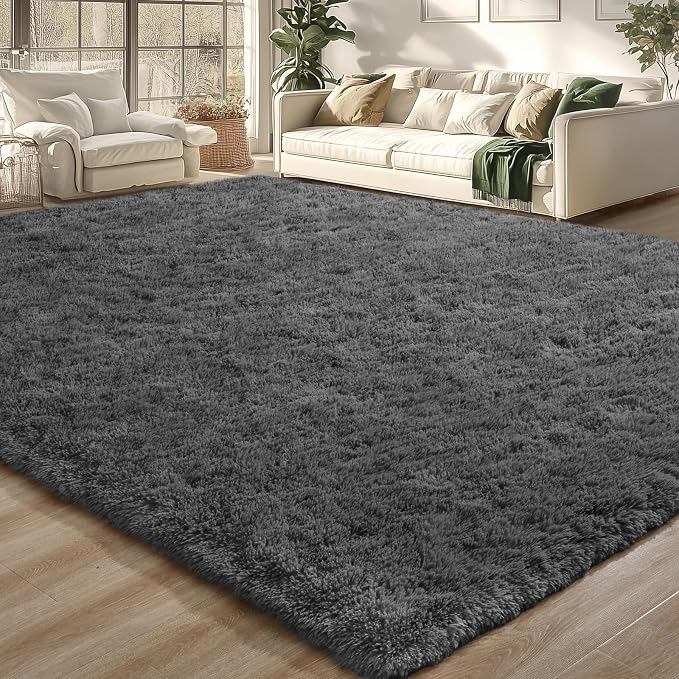 Merelax Modern Soft Fluffy Small Shaggy Rug by Merelax